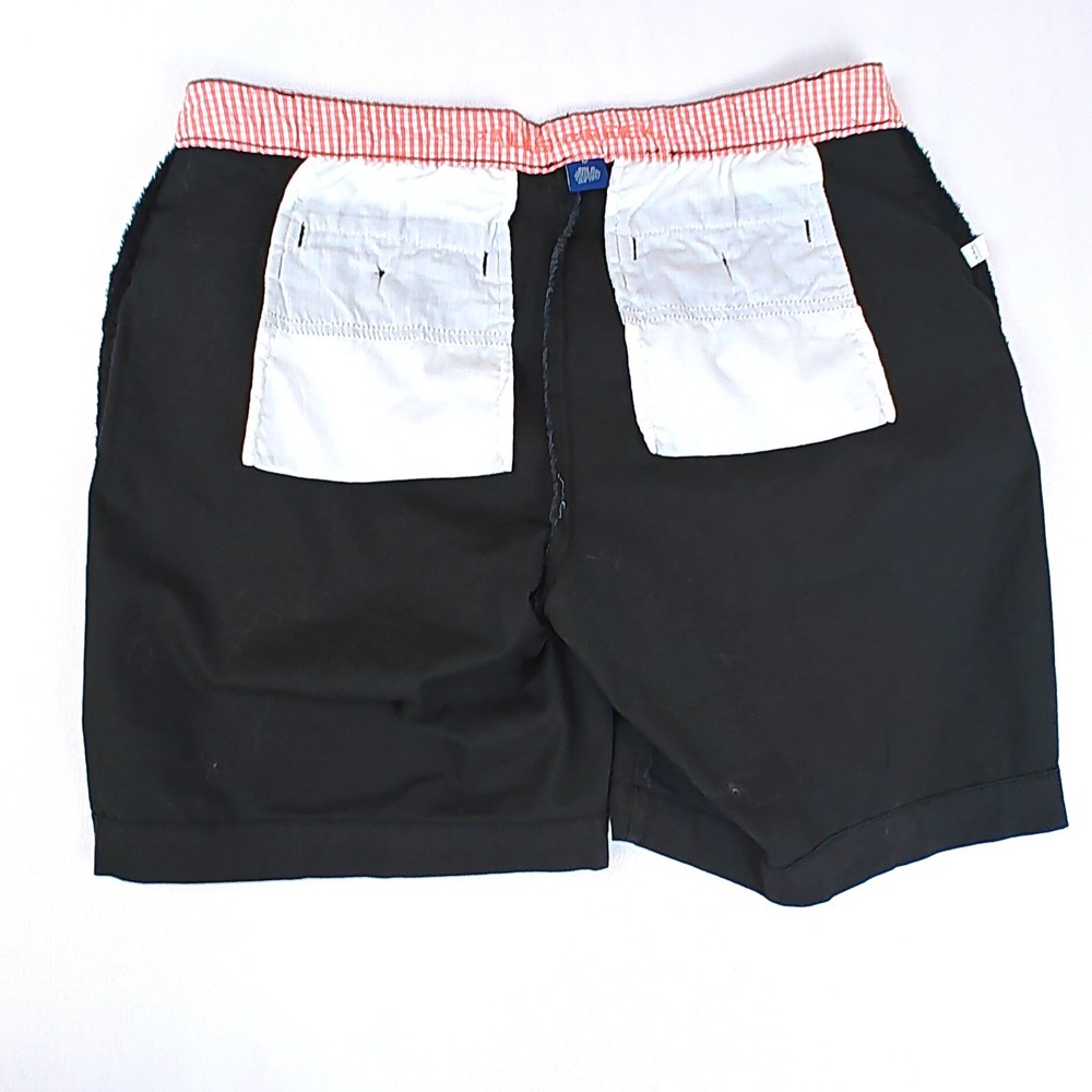 Falls Creek Womens Black Chino Shorts Size 12 Mid Rise Cotton Blend Stretch - Picture 6 of 7